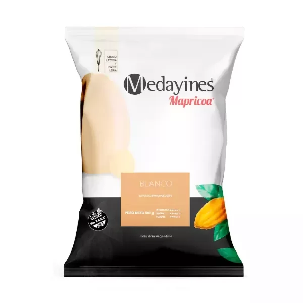 Producto - CHOCOLATE MEDAYINES MAPRICOA BLANCO 500GR