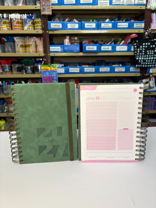 Producto - Agenda Diaria c/espiral R6 10x15cm  - "Talbot" - 2