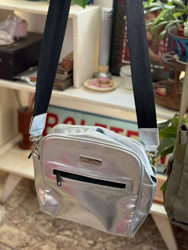 Cartera plateada silver — imagen 2