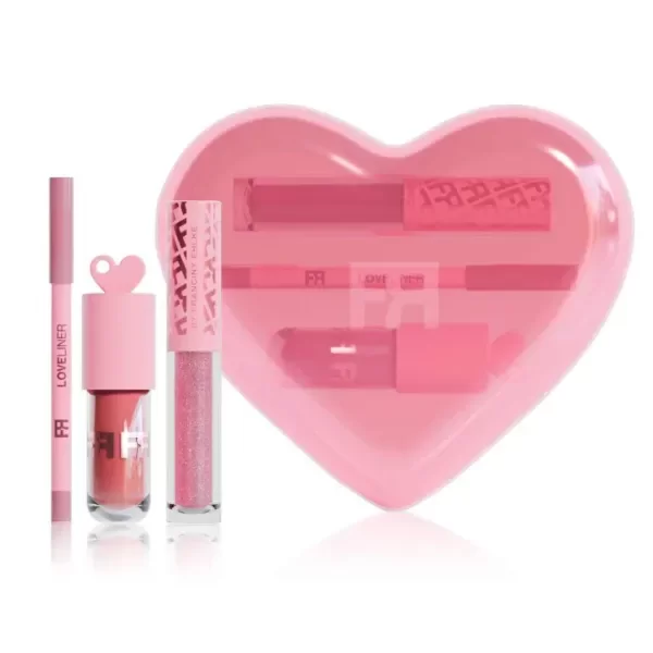 Producto - Kit labios caja corazón rosita