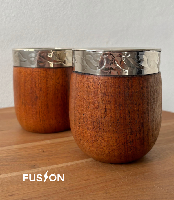 Producto - Mate Imperial de Algarrobo Artesanal - Virola de Alpaca