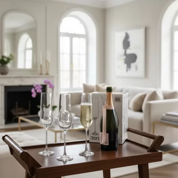 Producto - Copa Champagne Bohemia Tori Sandra 6 Pzas 220ml Cristal