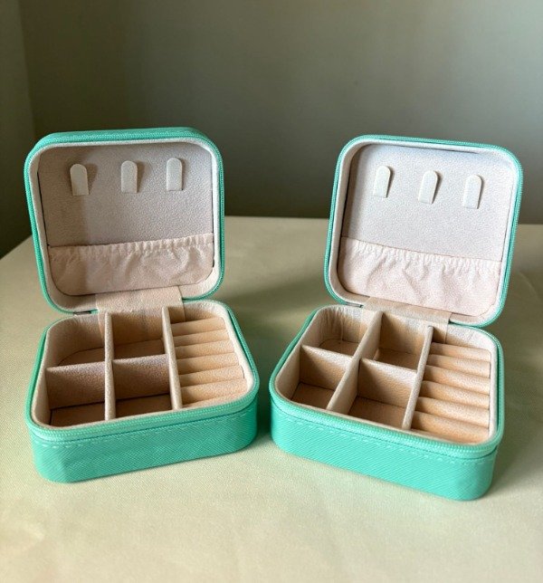 Producto - Alhajero CUADRADO VERDE AGUA 10x10x5cm