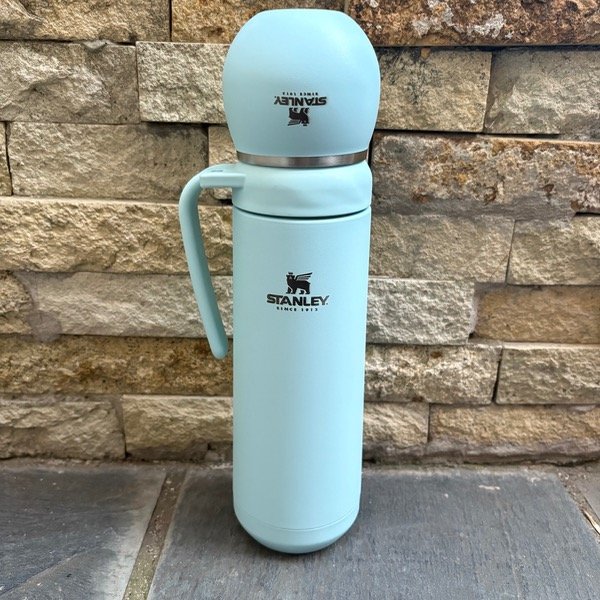 Producto - COMBO MEDIA MANIJA CON MATE Y BOMBILLA (CELESTE)