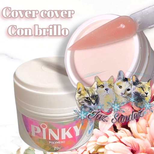 Producto - POLIMERO PINKY 20GR COVER COVER CON BRILLO