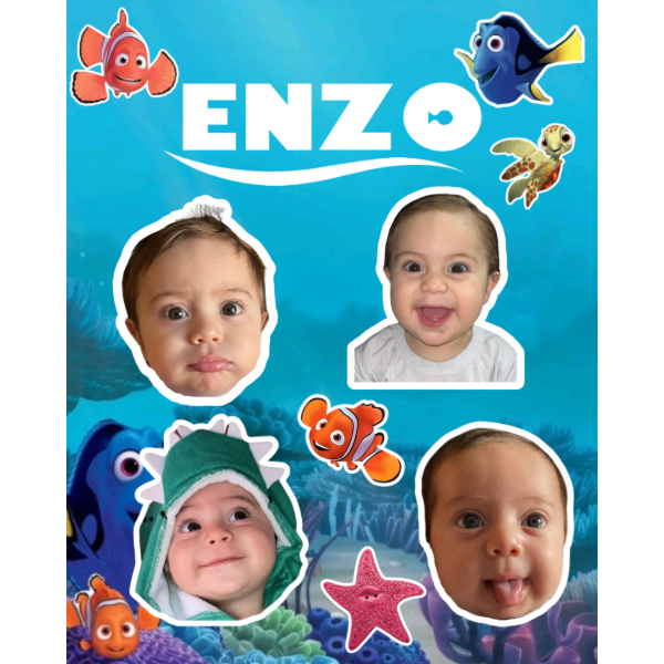 Producto - Mini Planchita de Stickers Personalizada 10x8cm - 2
