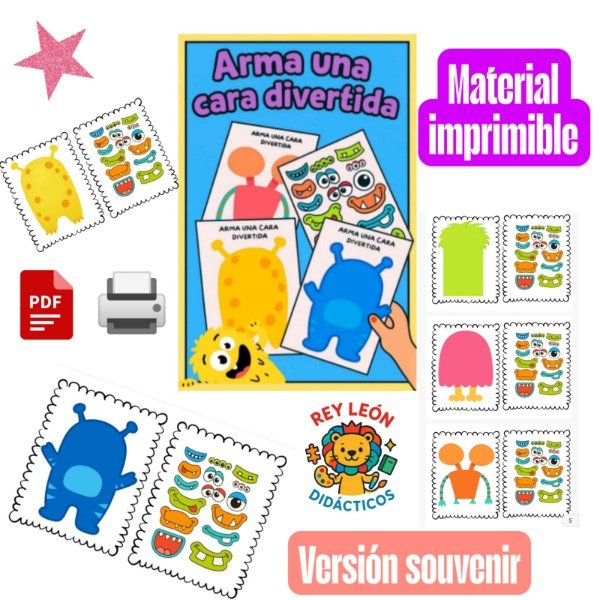 Producto - Arma una cara divertida (versión souvenir)