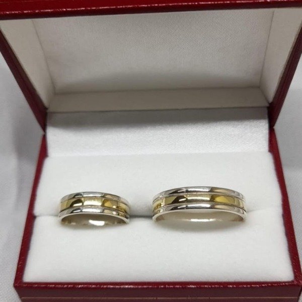 Producto - Alianzas de plata y double de oro (cod. 990)