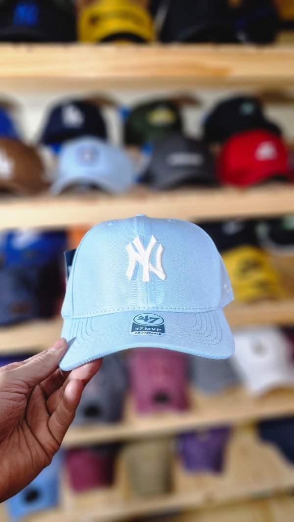 Producto - GORRA NEW YORK CELESTE