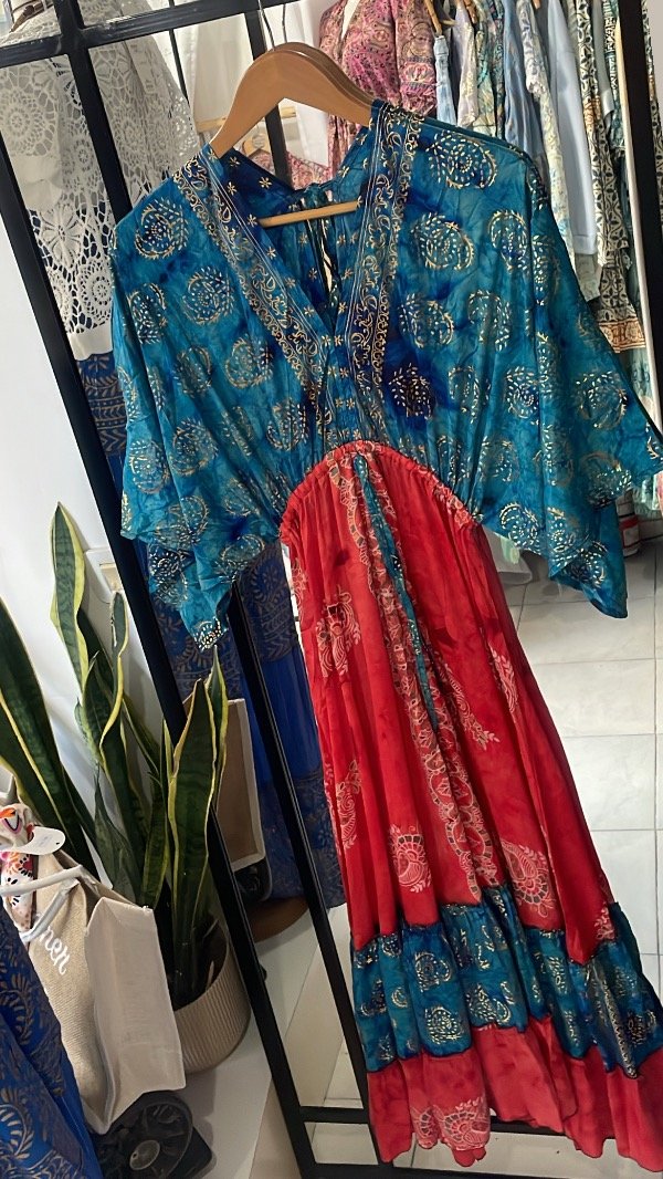 Producto - Vestido Seda Gold Luana