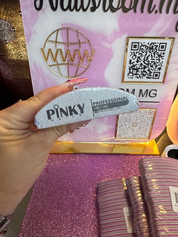 Producto - Mini lima pinky curva 100/180 pack x25 unid