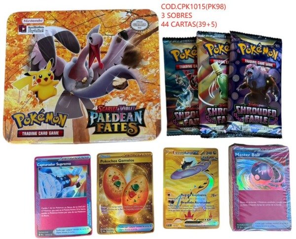 Producto - LATA CARTAS POKEMON GRANDE