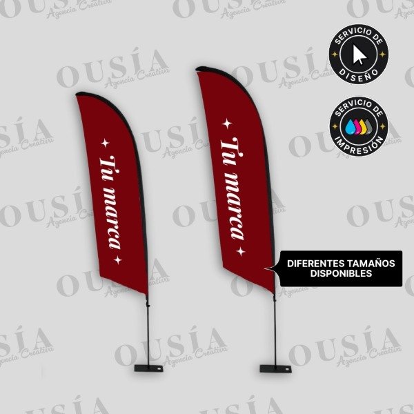 Producto - Bandera en forma de vela