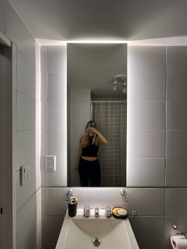 Producto - Espejos rectangulares verticales + led