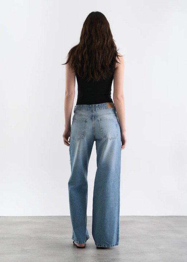 Producto - JEAN WIDE SOPHIE CON ROTURAS CELESTE - 6