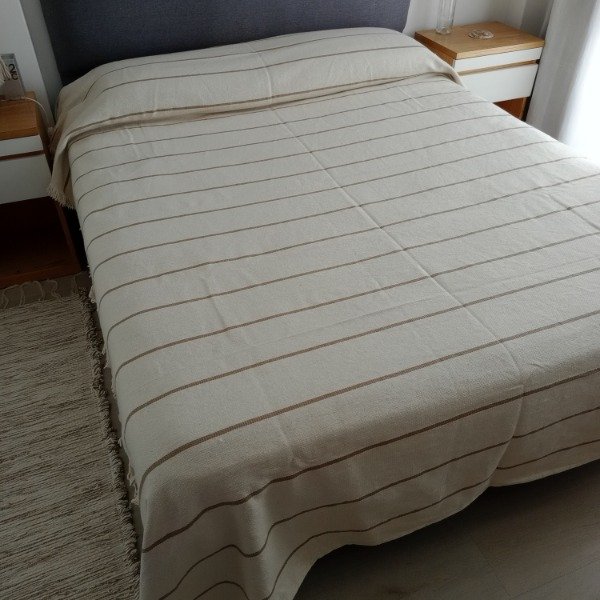 Producto - Covers Barcelona rayado marrón - 1