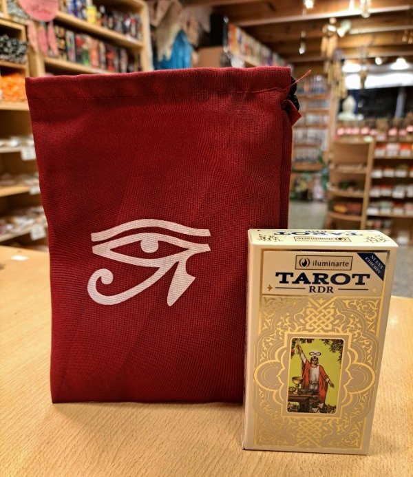 Producto - Bolsa de Tela  Ojo de Horus para Tarot