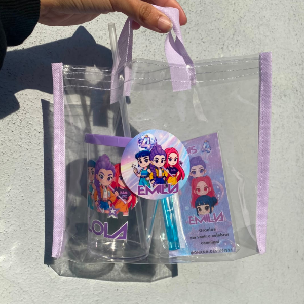 Producto - Combo Bolsita + Vaso + Mini Burbujero (1 unidad)