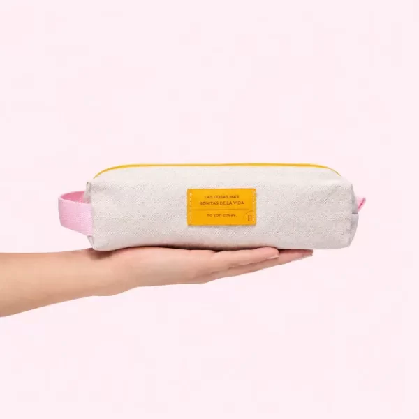 Producto - Cartuchera - Rosa y Amarillo - 0