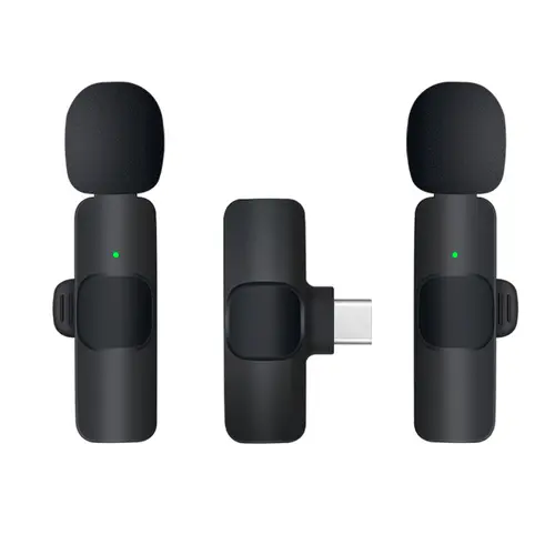 Producto - Microfonos Inalambricos Corbateros Set x2 -bat. recargable 40mAh -c/esponja