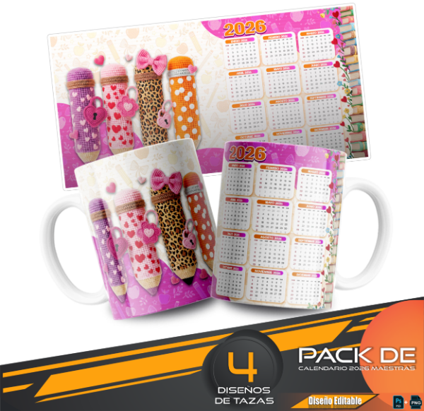 Producto - CALENDARIO 2026 MAESTRAS COD 4835