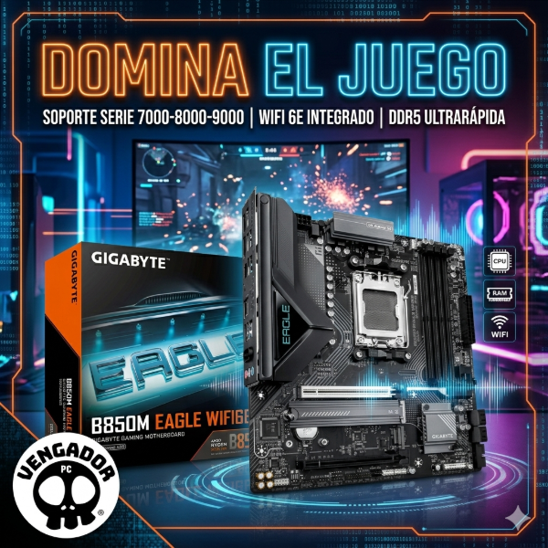 Producto - Mother Gigabyte B850M EAGLE (AMD)