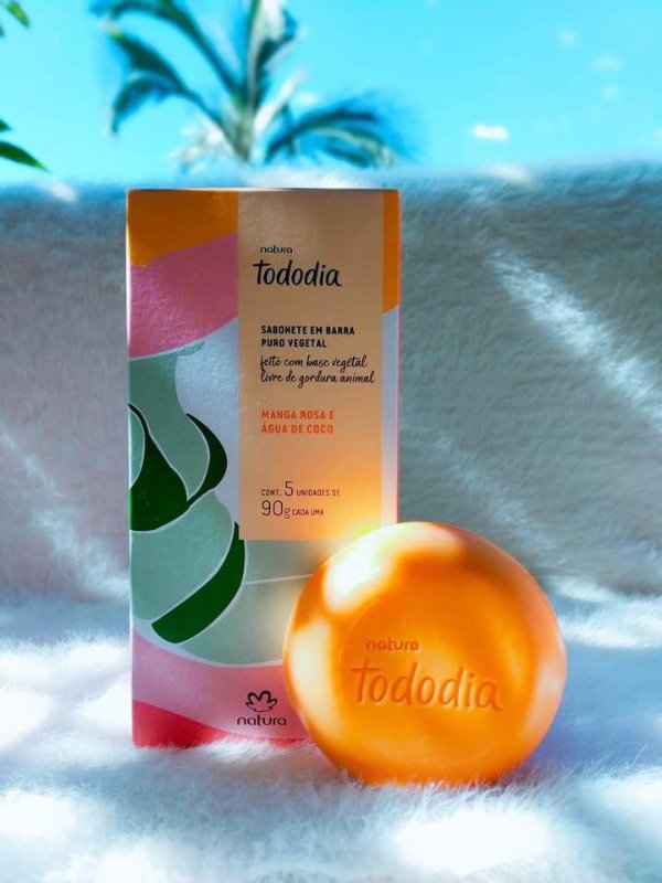 Producto - jabón corporal Tododia Mango Rosa y Agua de Coco natura