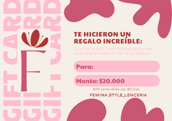 Producto - GIFT CARD - 1