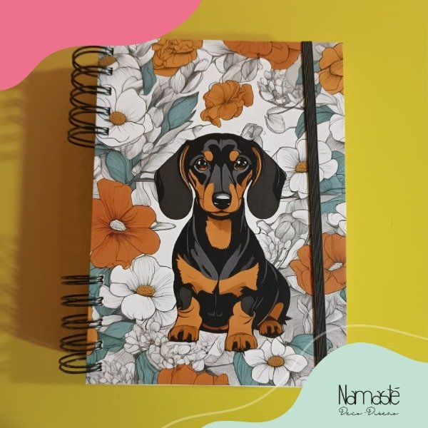 Producto - Agenda perpetua Salchicha flores