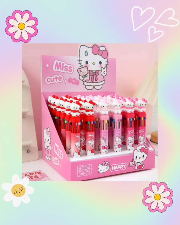 Producto - Birome 10 Colores Hello Kitty