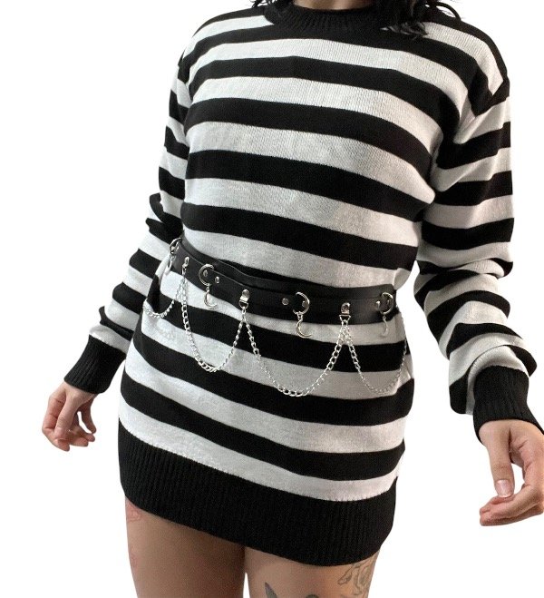 Producto - Sweater rayado blanco y negro