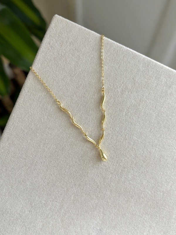 Producto - Collar Gota Acero Dorado