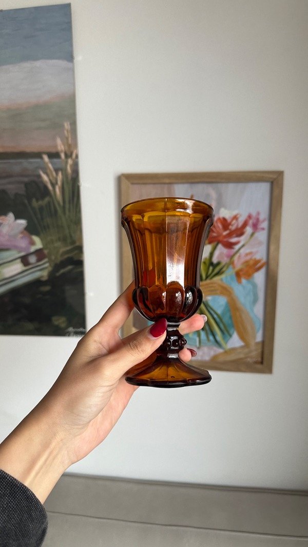 Producto - Copas de vidrio ámbar