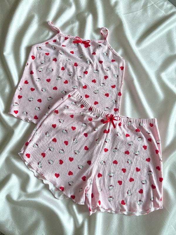 Producto - Pijama kitty rosa corto