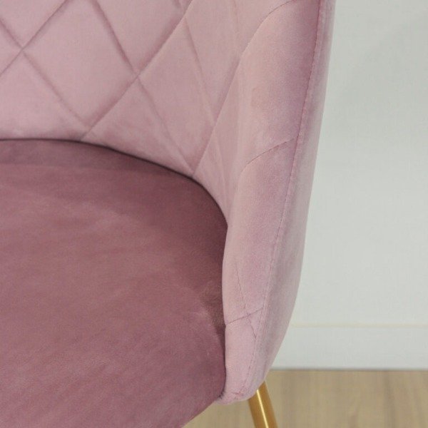 Producto - BANQUETA PRINCE ROSA PATA DORADA - 3