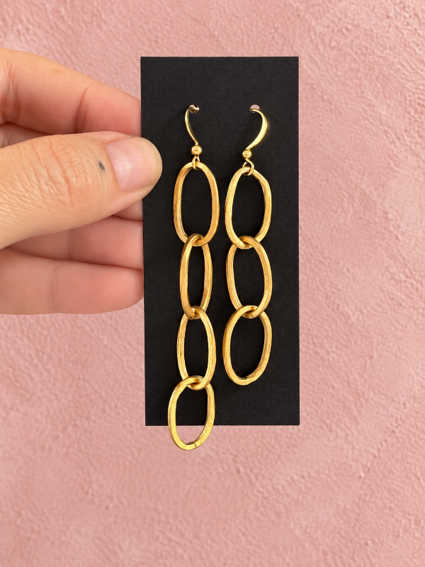 Producto - Aros Cadena Oro - 0