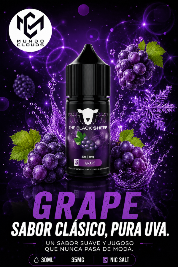 Producto - THE BLACK SHEEP SALT GRAPE 30ML 35MG
