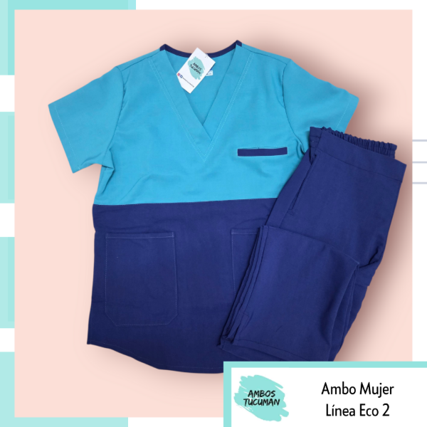 Producto - Ambo Línea Eco Verde Corte Azul