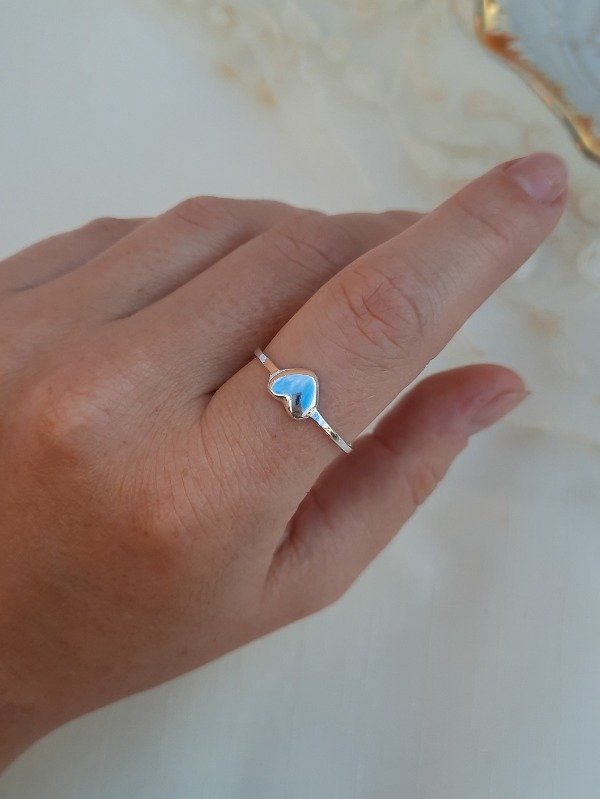 Producto - Anillo mini corazón inflado
