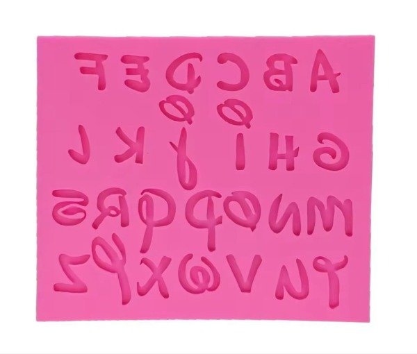 Producto - MOLDE SILICONA LETRAS DISNEY 2CM