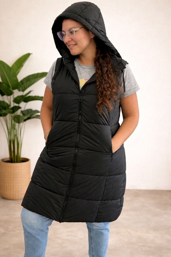 Producto - CHALECOS LARGOS CON PIEL DENTRO