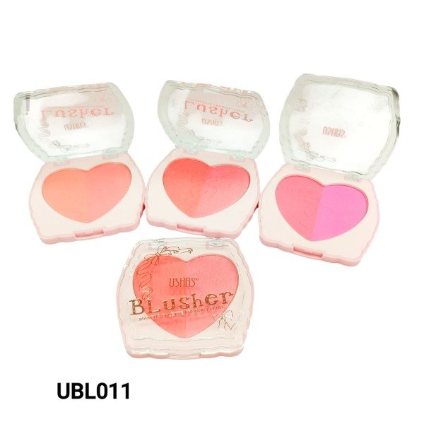 Producto - Rubor compacto 2 tonos forma corazon ushas UBL011
