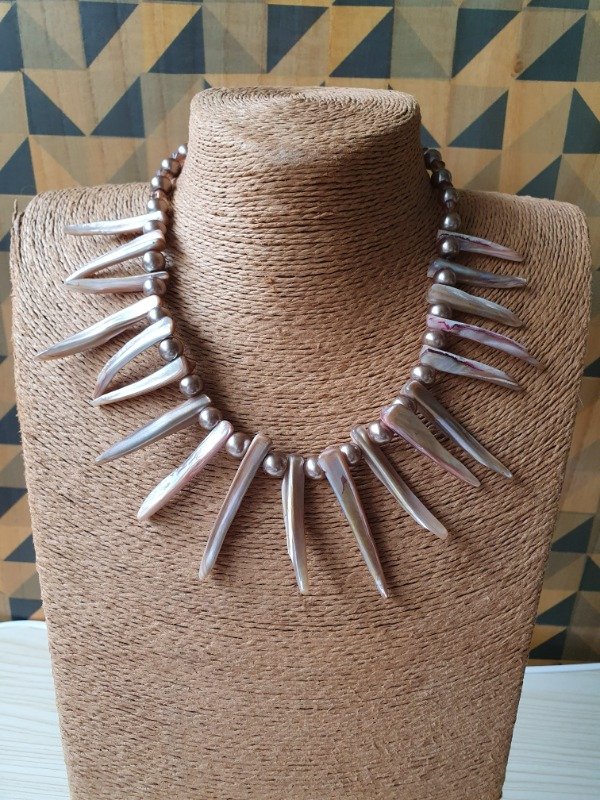 Producto - LUCERO Collar La Plage Nácar Visón