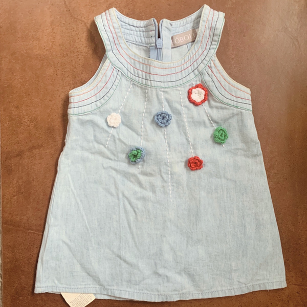 Producto - Vestido Jean con Bordado 12M