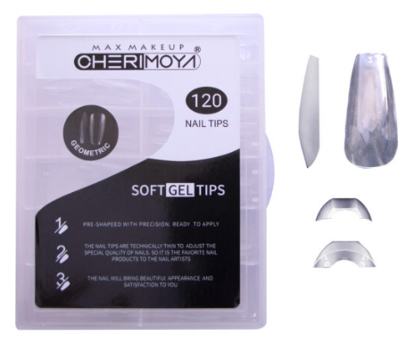 Producto - Tips Soft Gel Geometric Cherimoya x120