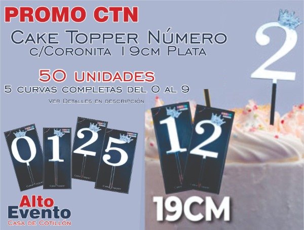Producto - PROMO CTN "Cake Topper Número"