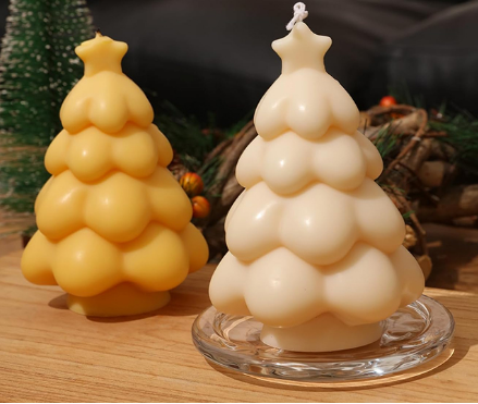 Producto - Molde Silicona Pesado Arbolito Navidad c/ Estrella - 1