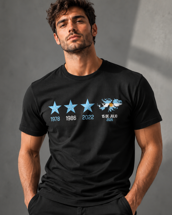 Producto - Remera Estrellas Argentinas UNISEX - 0