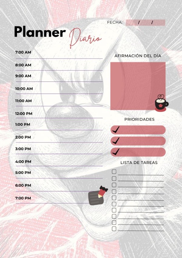 Producto - PLANNER DIARIO MICKEY