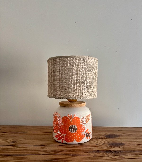 Producto - Lámpara Baja Flor Naranja - A PEDIDO